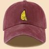 Banana Pattern Fun Printed Baseball Cap, Comfortable and Breathable Peaked Cap, Fashionable and Casual