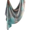 Ethnic Scarf: Modal Cotton Watercolor Print Shawl & Headscarf for Women