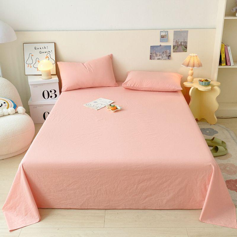 1.5m Single Bed Cotton Sheet & Pillowcase Set, Fitted for Dorms - Winter Edition