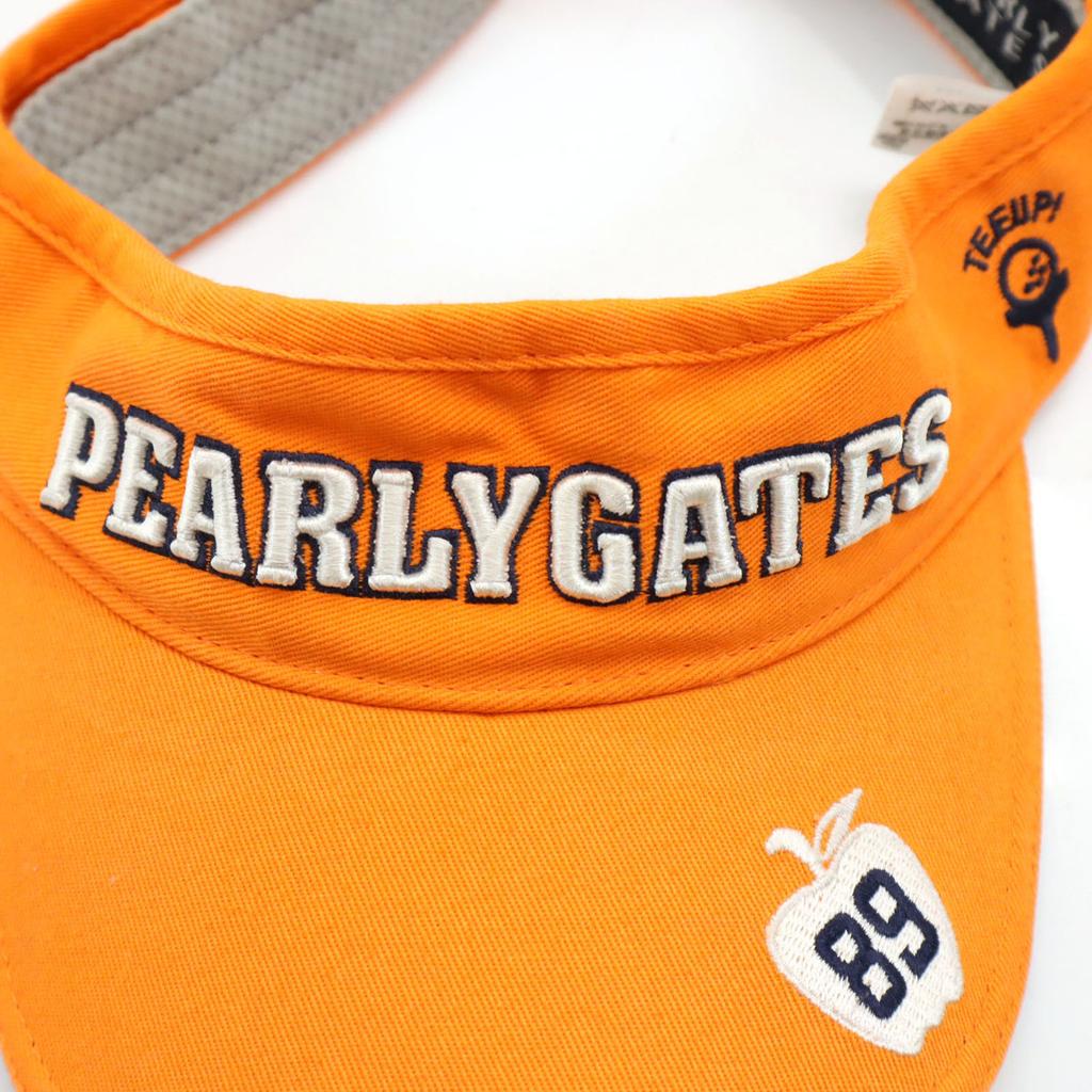Pearly Gates Sun Visor FREE Orange Golf Unisex Men's Used
