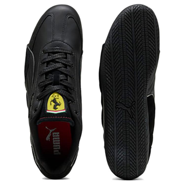 Nowe buty casualowe Ferrari x PUMA Speedcat odporne na ścieranie, niskie, unisex, czarne 308905-01