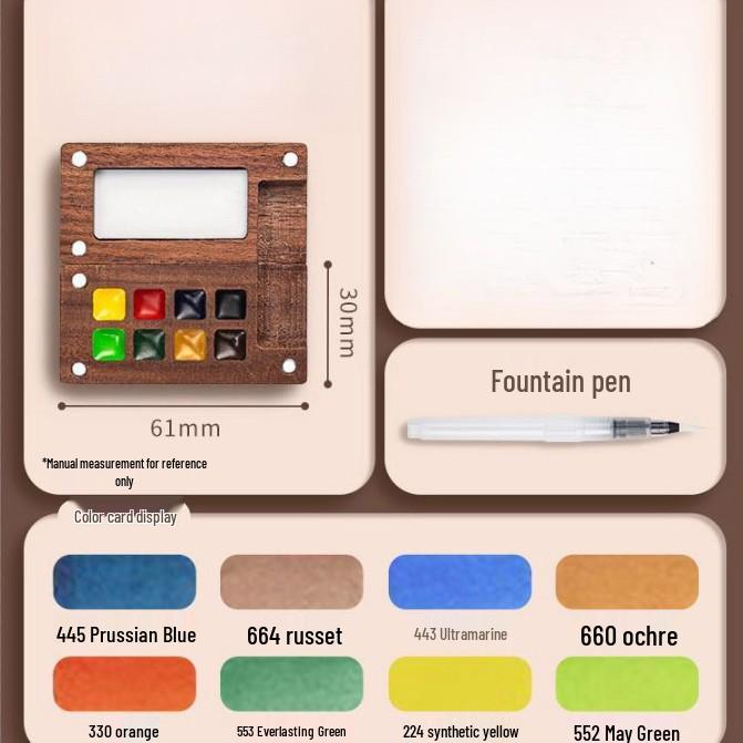 Thickened Student Watercolor Journal Set - 300g Blank Art Square