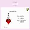 Silver Ziyun Retro Crown Love Pendant in Sterling Silver - Queen Style Fashion DIY Beaded Accessory (Model: SCC2247)