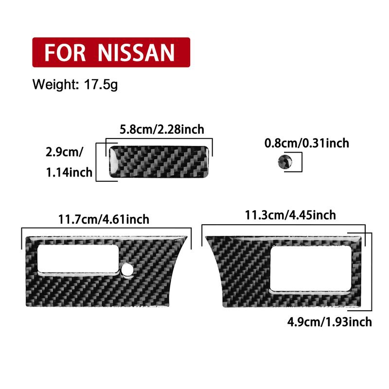 For Nissan 300ZX 1989-1997 Real Carbon Fiber Stickers trument speedometer bottom panel Car Accessories Interior decorative