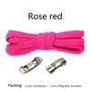 1 Pair No tie Shoelaces Magnetic Lock Elastic Shoe Laces For Kids and Adult Sneakers for Shoelace Flat Rubber Bands Shoestrings