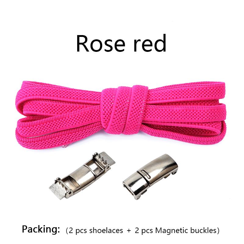 1 Pair No tie Shoelaces Magnetic Lock Elastic Shoe Laces For Kids and Adult Sneakers for Shoelace Flat Rubber Bands Shoestrings