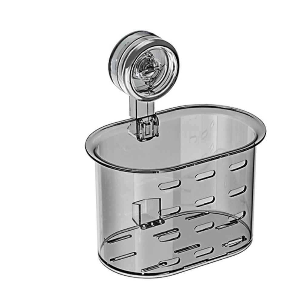 Wall Mounted Face Towel Storage Rack Punching-free Toilet Washstand Suction Cup Shelf  Home