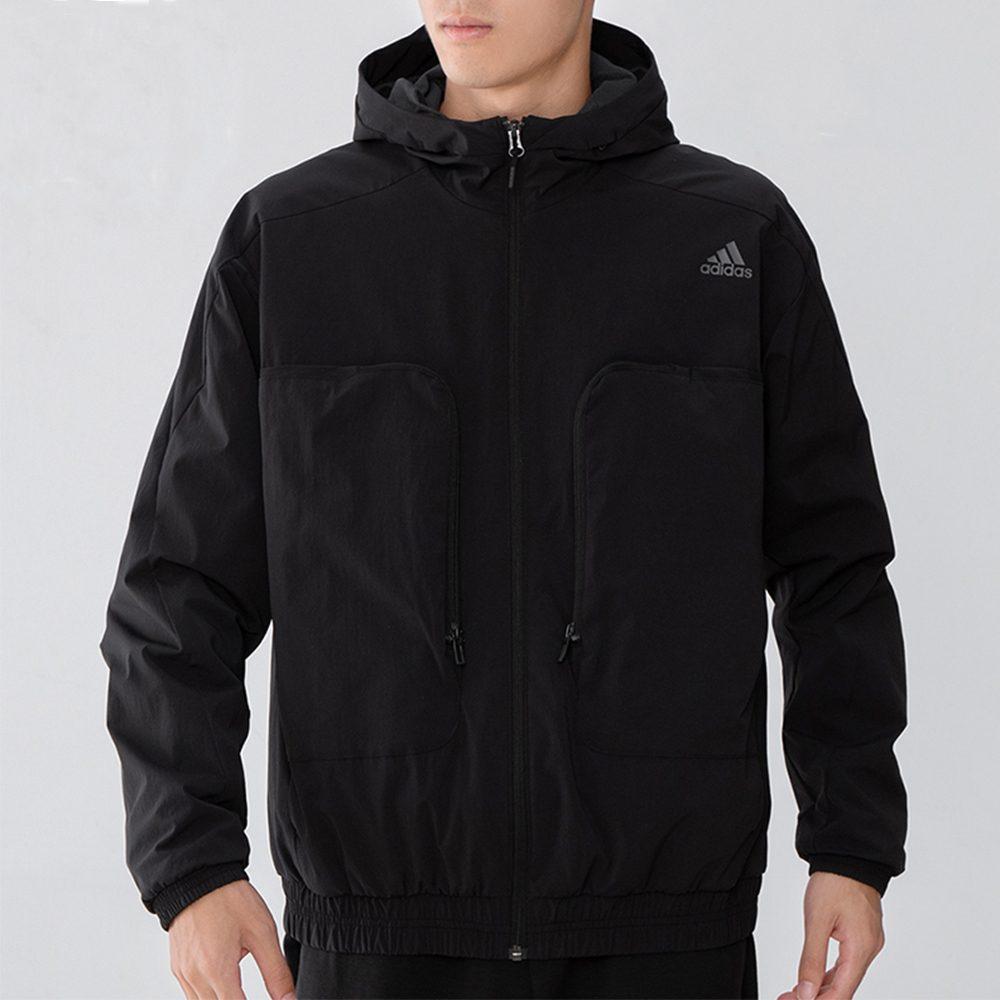 adidas Jackets Men's Black Hooded Moderate Other H38399