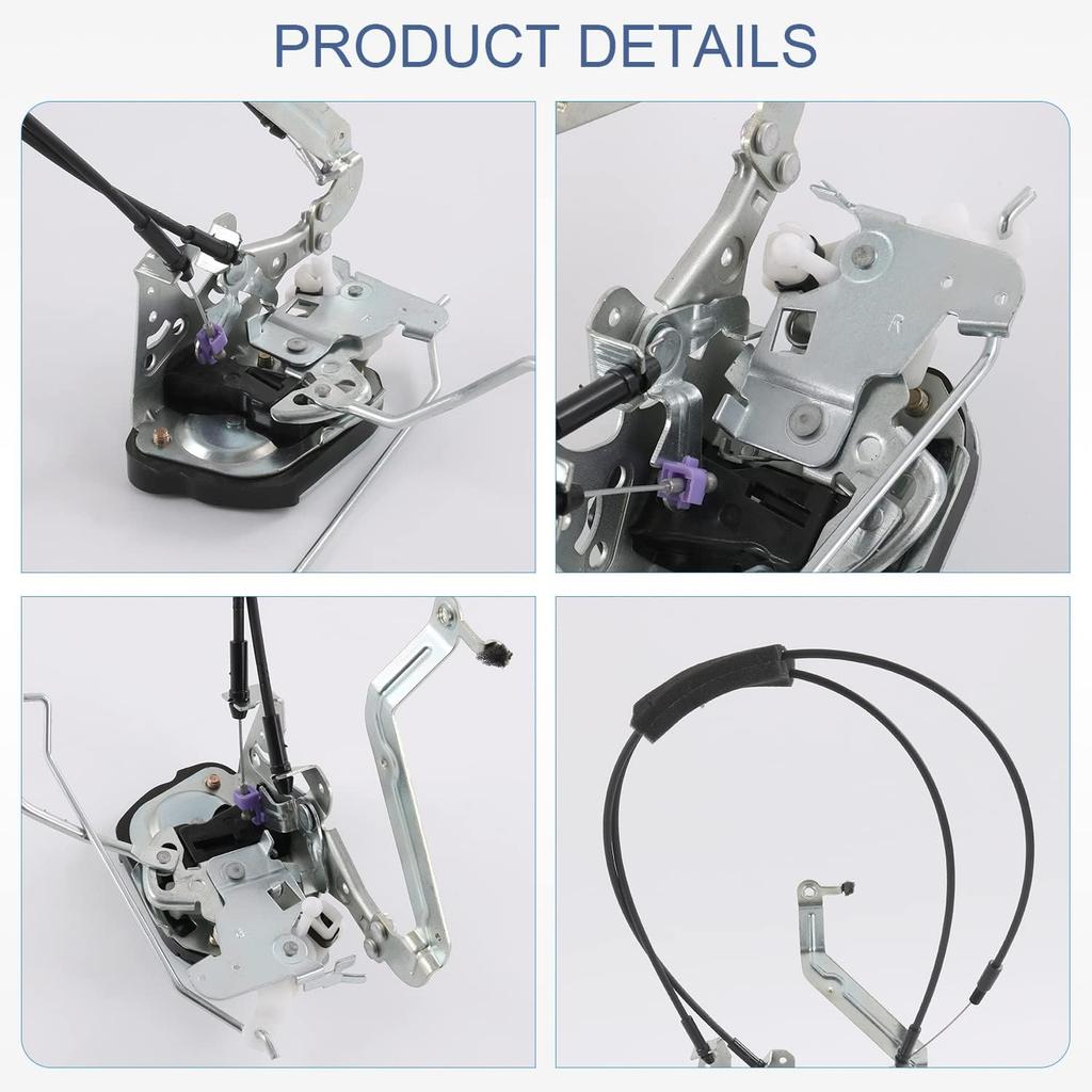 Front Right Passenger Door Lock Latch Actuator Compatible With 2001-2007 Toyota Sequoia 2005-2006 Toyota Tundra Double Cab Replace# 69303-0C011,
