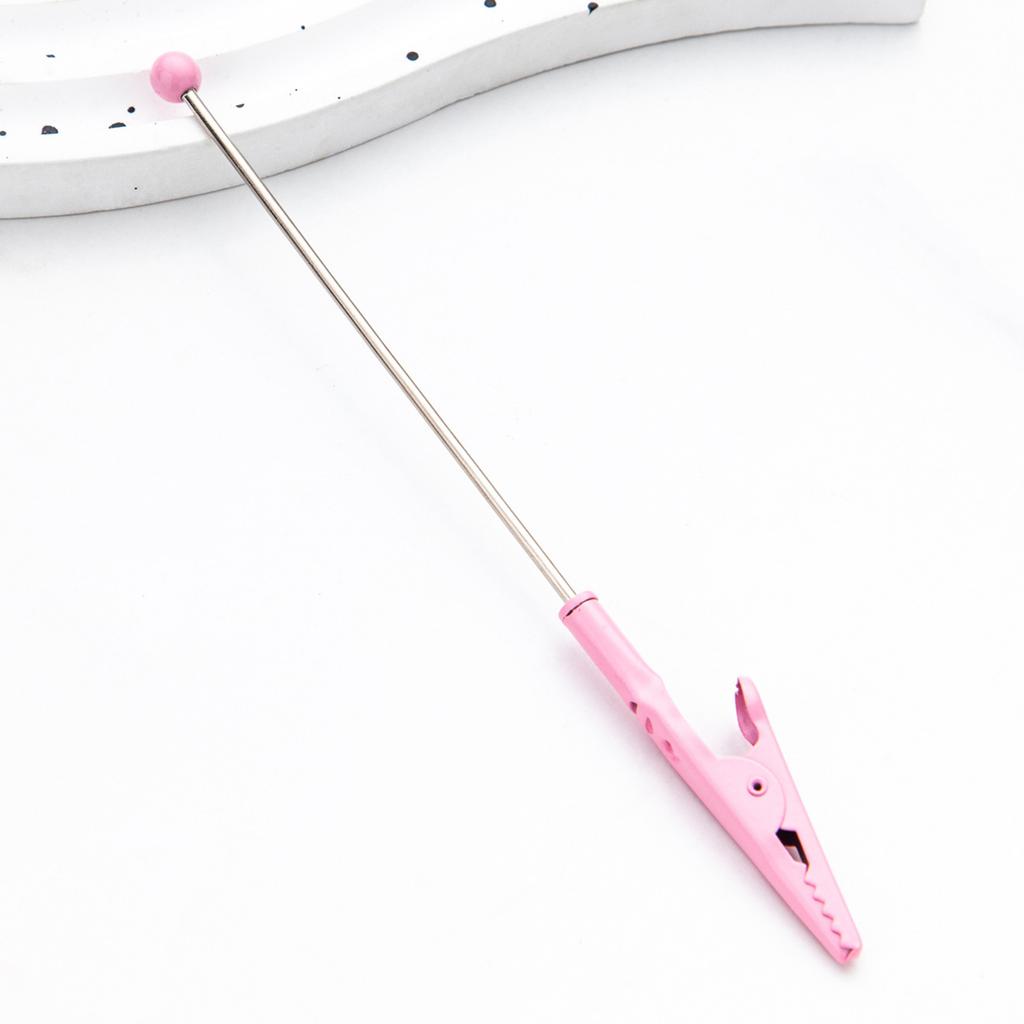 4/8 Stück Perlen Notizklemmen Metall Krokodilklemmen Langschwanz-Krokodilklemme Fotoklammerhalter für Bild Namenskarte