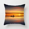 Luxury Home Decor Pillow Cover Car Living Room Sofa Cushion Cover Sunset Dusk Scenery Pattern Cushion Cover