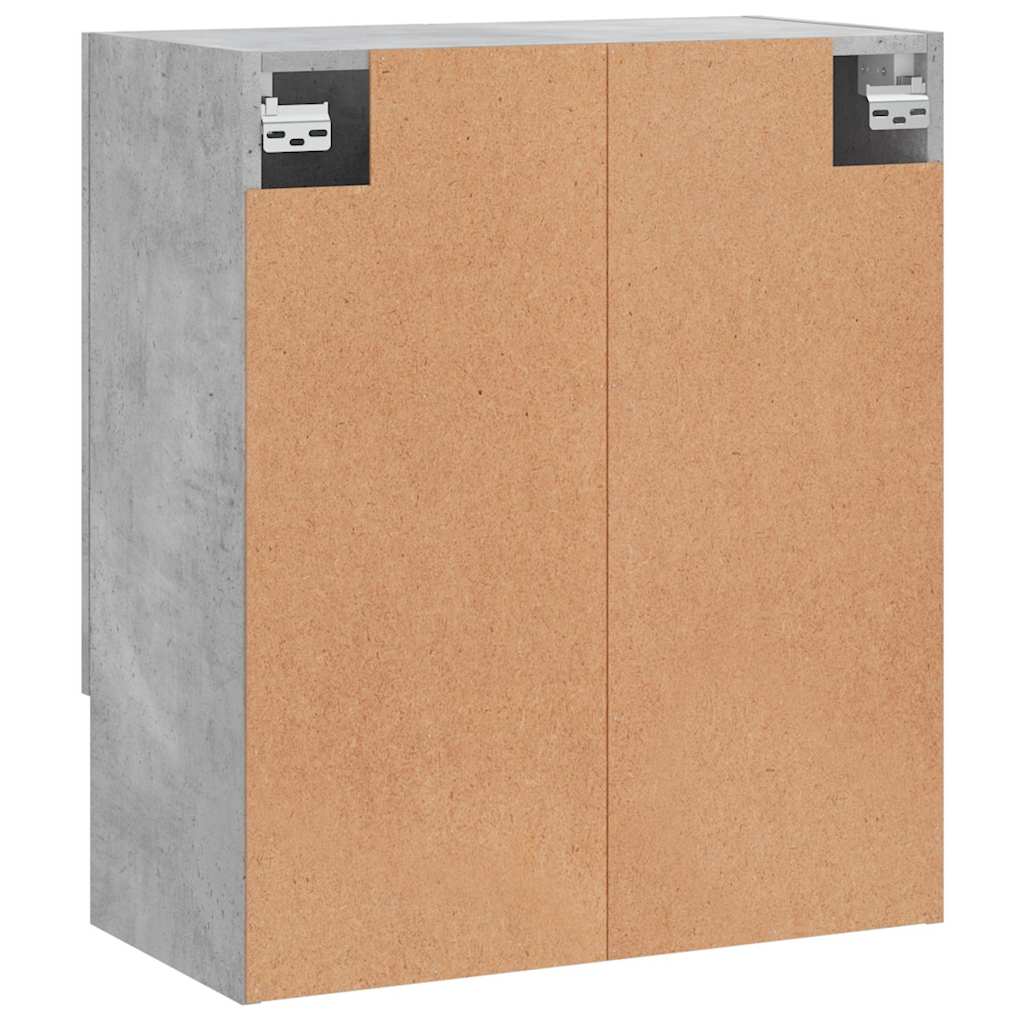 Wall Cabinet Concrete Gray 60x31x70 cm Wood Based Material