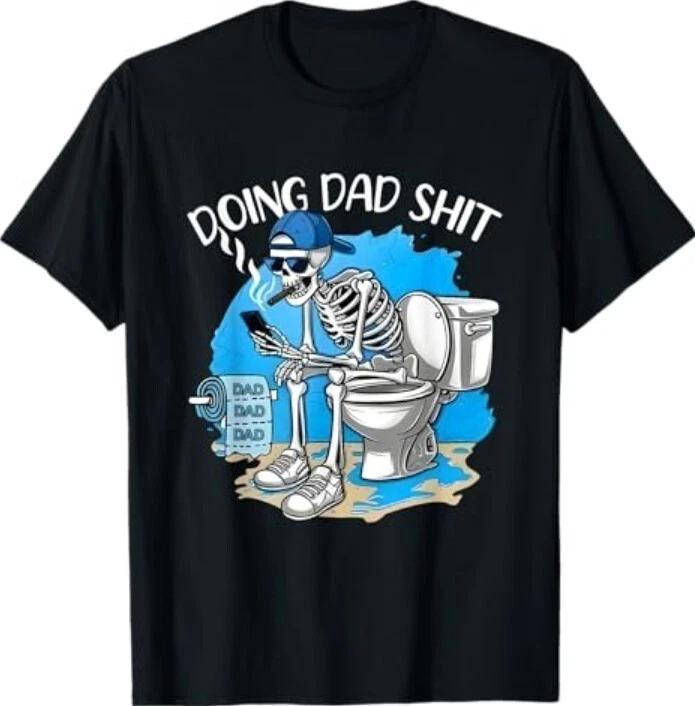 Doing Dad Joke Skeleton Dad Funny Dad Father s Day T-Shirt S
