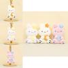 Adorable Moon Bunny Plush Toy Keychain Soft Rabbit Pendant For Lovers Bags 12cm