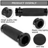 Motorcycle Black Hand Grips 1 Inch Handlebar Grips Universal for Touring Street Glide FLHX Bobber Chopper Cafe Racer