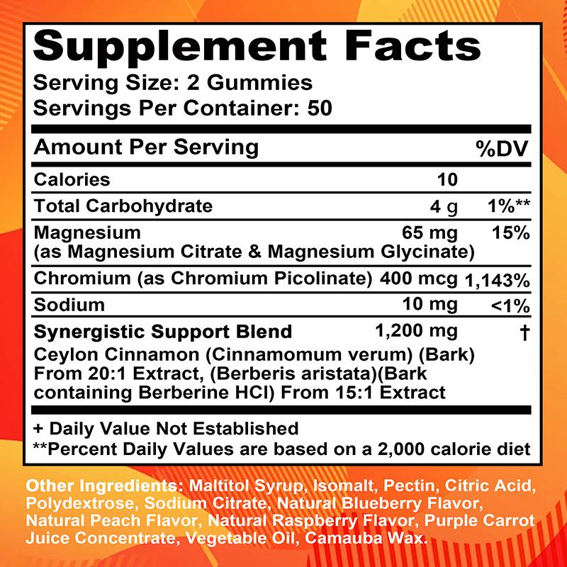Hochabsorbierbare Berberin-Gummis, 1200 mg pro Portion, unterstützen die Herz-Kreislauf-Gesundheit und das Immunsystem.