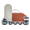 Travel Tea Set Portable Ceramic Kung Fu Outdoor Express Cup One Pot Three Cups Business Souvenir Small Gifts