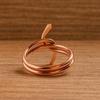 Pure Copper Handmade Knot Ring – Adjustable Minimalist Copper Wire Band for Women