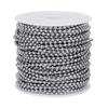 Stainless Steel Ball Chains Necklace with 20pcs Connectors Clasps Silver Bead Chain Dog Tags Ball Bead Chain Necklace
