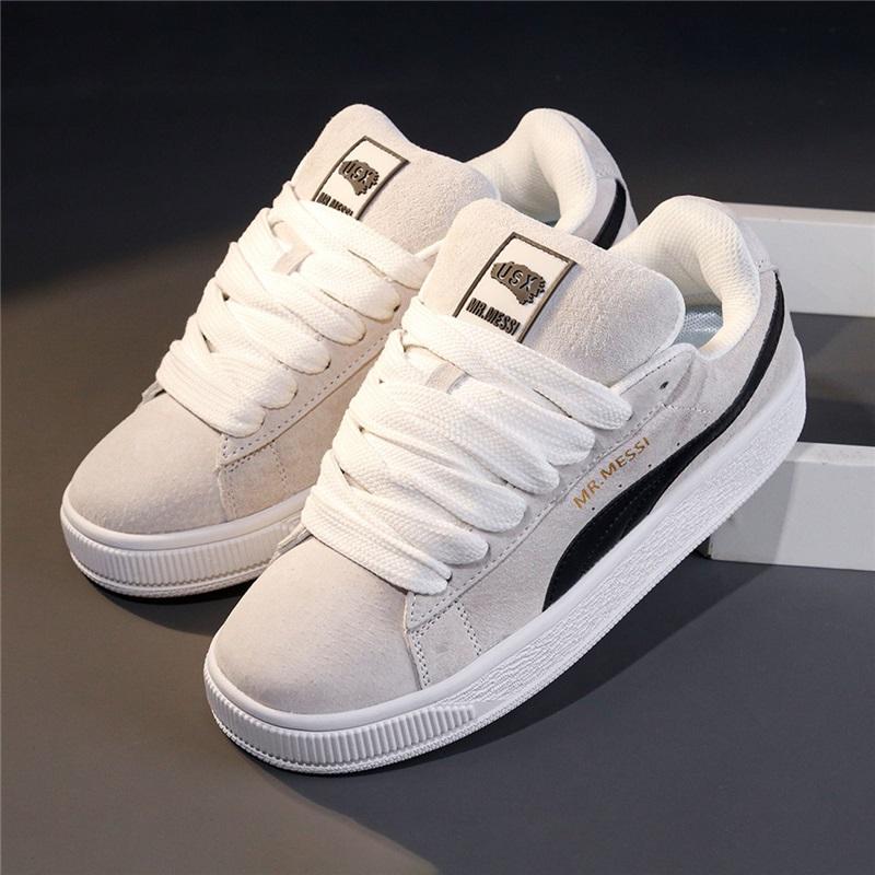 Herren Low-Top Wildleder Freizeit-Sneaker Schnürung Klassische Brot-Schuhe