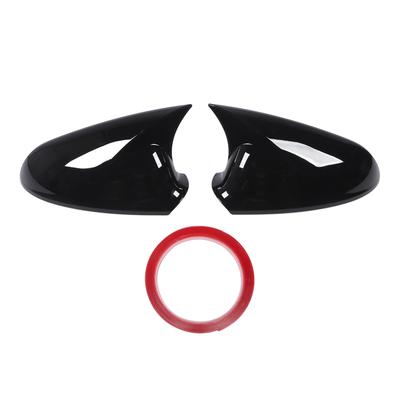 Pair of Glossy Black Rearview Mirror Cover Cap Enhance Vehicle Appearance Replacement for Vauxhall
