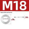 304 Stainless Steel Double Stack Self-Locking Washer with 65Mn Manganese, Anti-Loosening, Double-Sided Tooth Layer