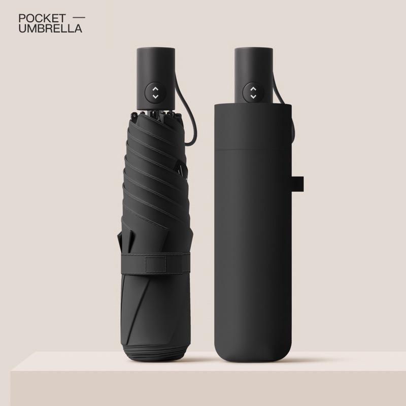 220g Ultralight Japan Mini Pencil Automatic Umbrella: Anti-Rebound, Retractable, Ideal for Rain or Shine.