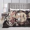 Music Band G-gorillazs Soft Blankets Picnic Plush Throw Blanket Aesthetic Home Decor Flannel Bedspread Sofa Bed Cover