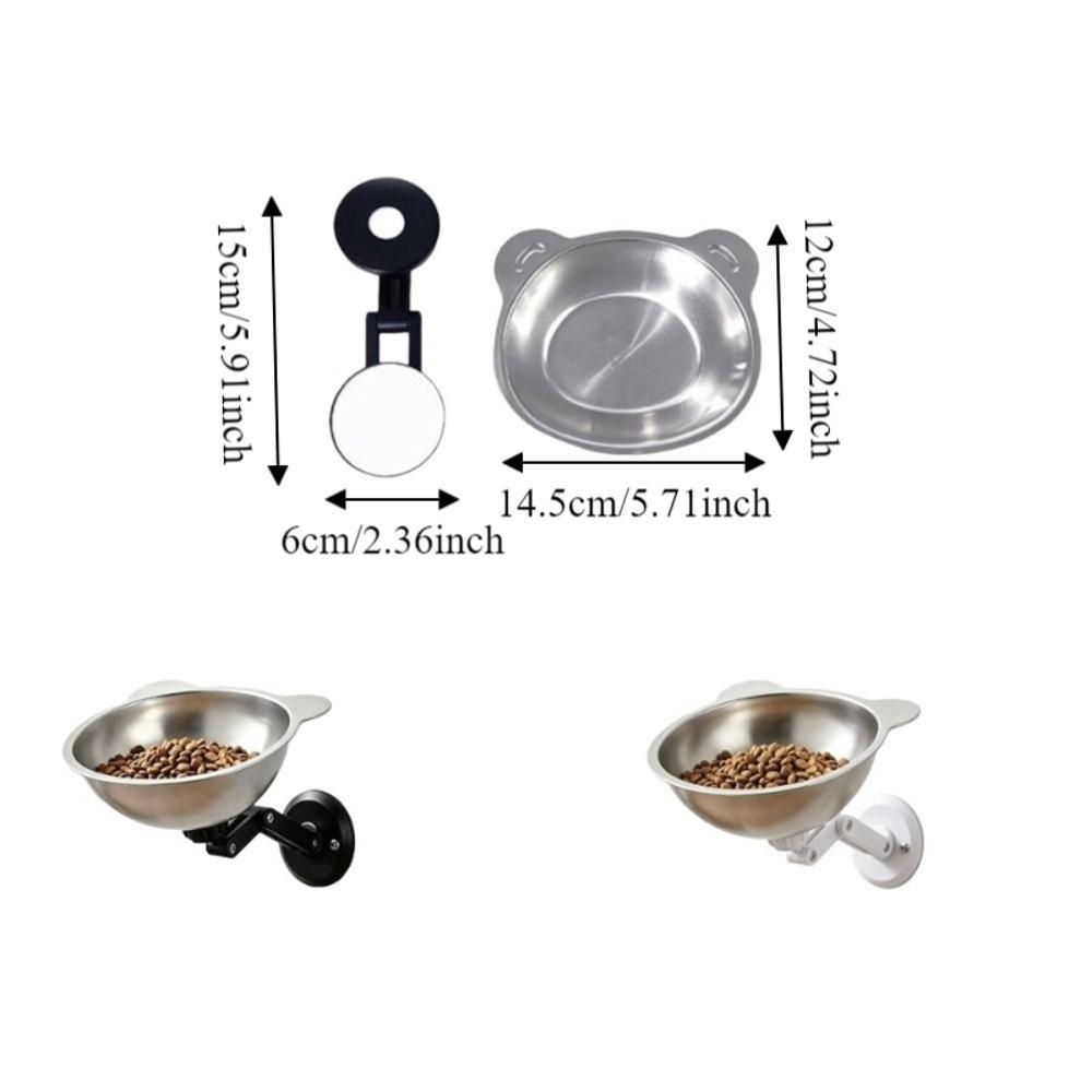 Height Adjustable Magnetic Cat Bowl Space Saving Cat Food Bowl Cervical Spine Bowl  Pet Feeding