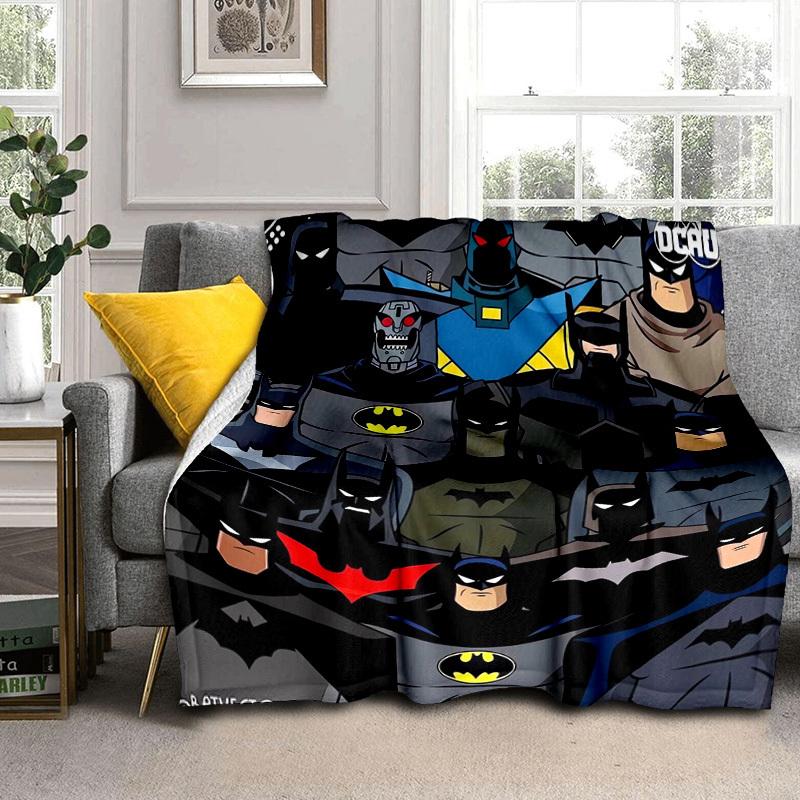 1pc Batman: The Animated Series Cartoon Blanket,Portable Throw for Travel & Camping, All Season Cozy Blanket,Ideal Gift