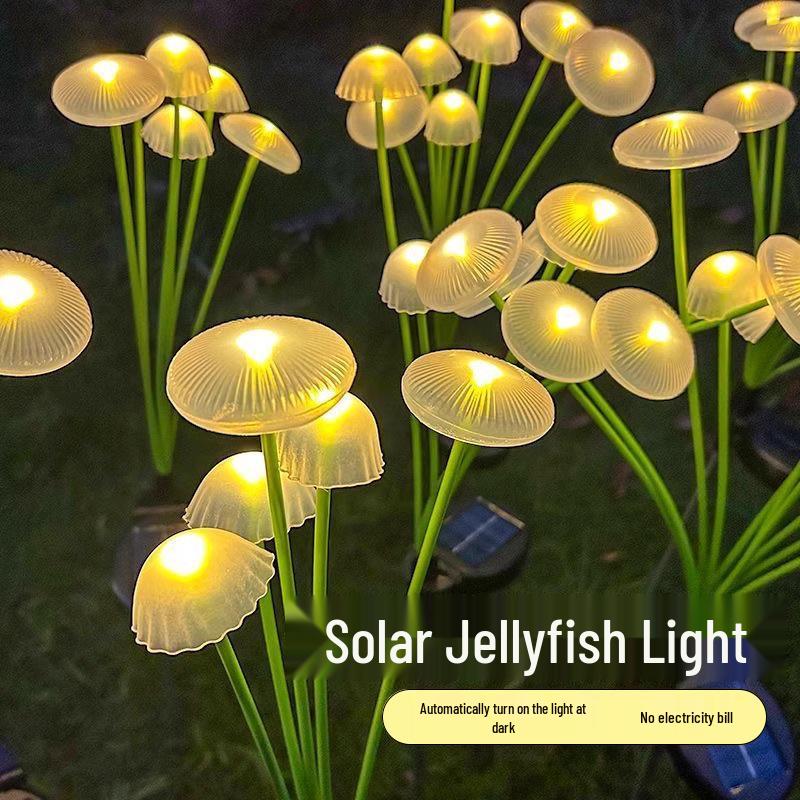 Waterproof Solar LED Mushroom Garden Lawn Light