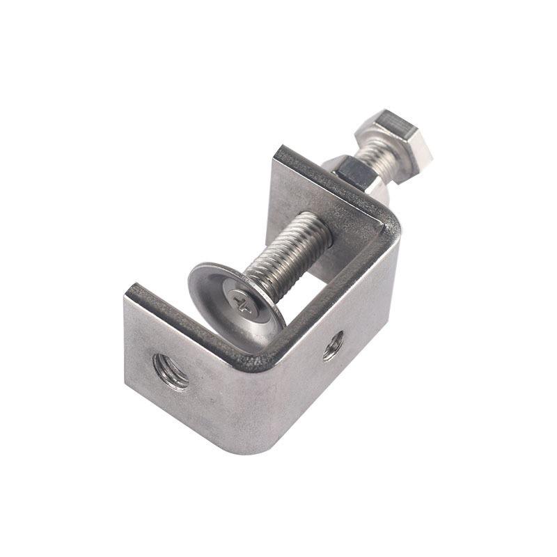 304 Stainless Steel Tiger C-Clamp U-Shaped Fixture with Hand-Tightened Eyebolt