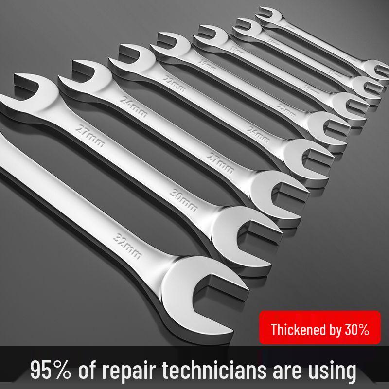 Plum Blossom Double-End Open Wrench Set - Universal Car Repair Tool Kit