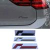 Metal R Logo Racing Line Emblem Car Body Tail Trunk Sticker Accessories For V-//W Golf Passat Polo MK4 MK5 MK6 MK7 MK8