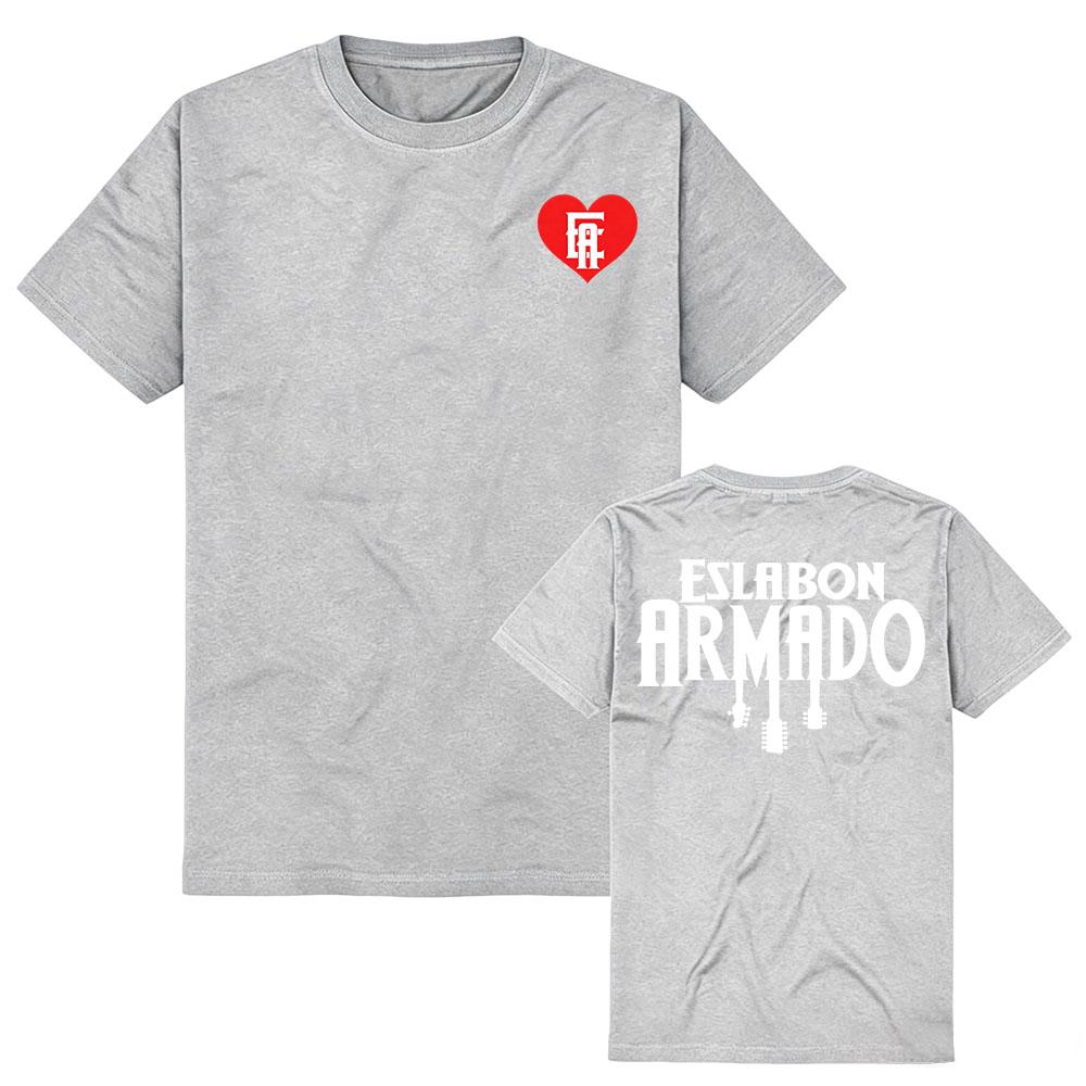 ESLABON ARMADO Band Tee Unisex Streetwear Short Sleeve Cotton Women T-shirt Fashion Graphic Print Tee Casual Summer Top