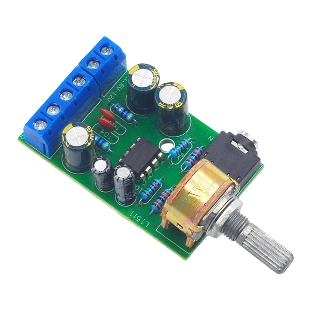 Mini Stereo Amplifier Board with Adjustable Volumes Knob Wide Electric Ranges Simple to Operate for 0 2W to 5W Speakers