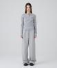 DANGLEDROP Dgdp Square Logo Wide Sweatpants_Melange Grey