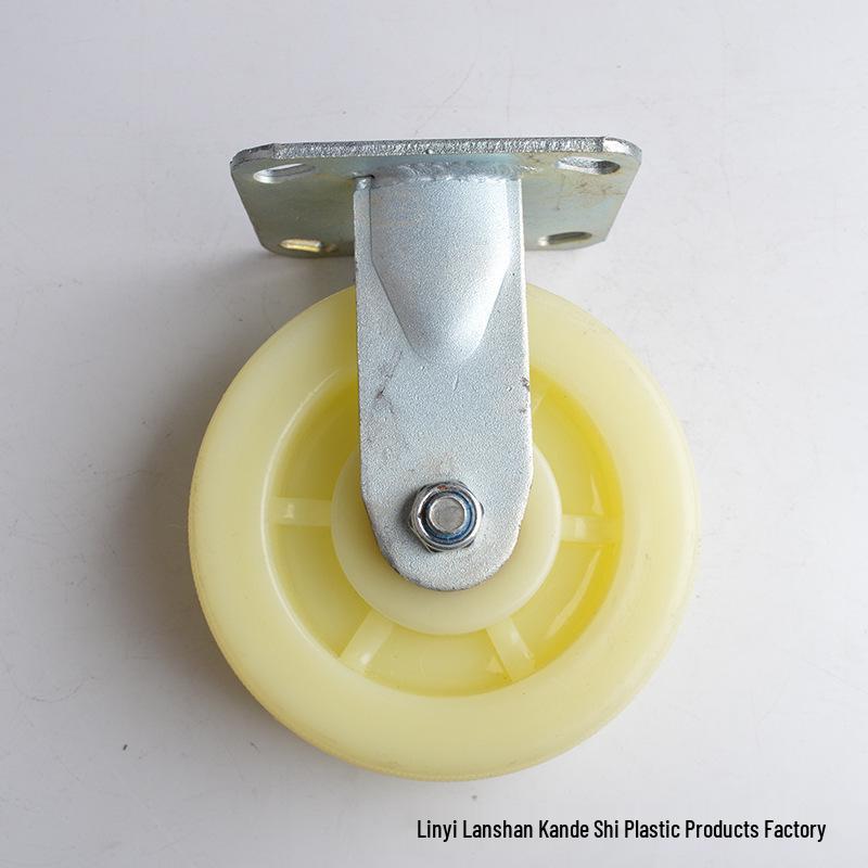 

6 Industrial Swivel & Braking White Nylon Casters - Directional and Fixed