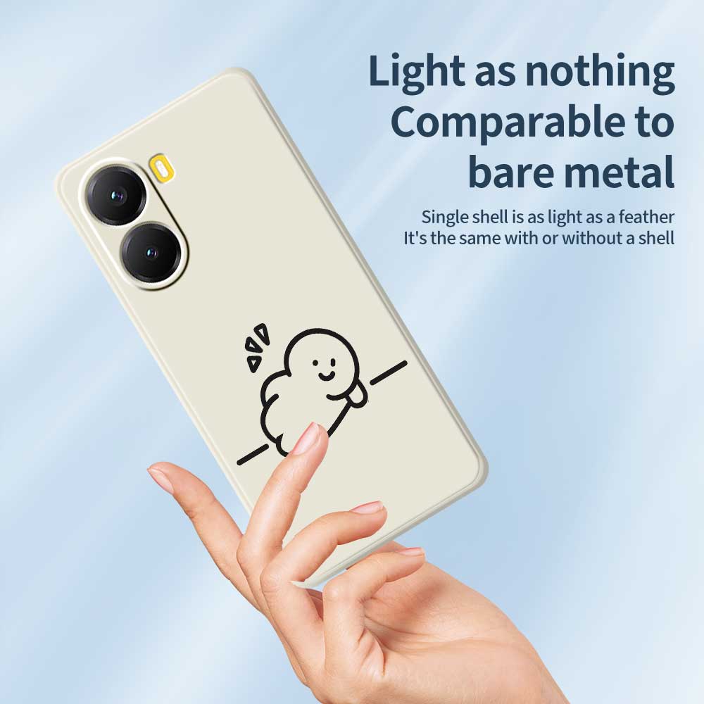 For Xiaomi Redmi Turbo 4 5G/Poco X7 Pro 5G Case Stick Figure Pattern Printing Straight Edge TPU Phone Back Cover