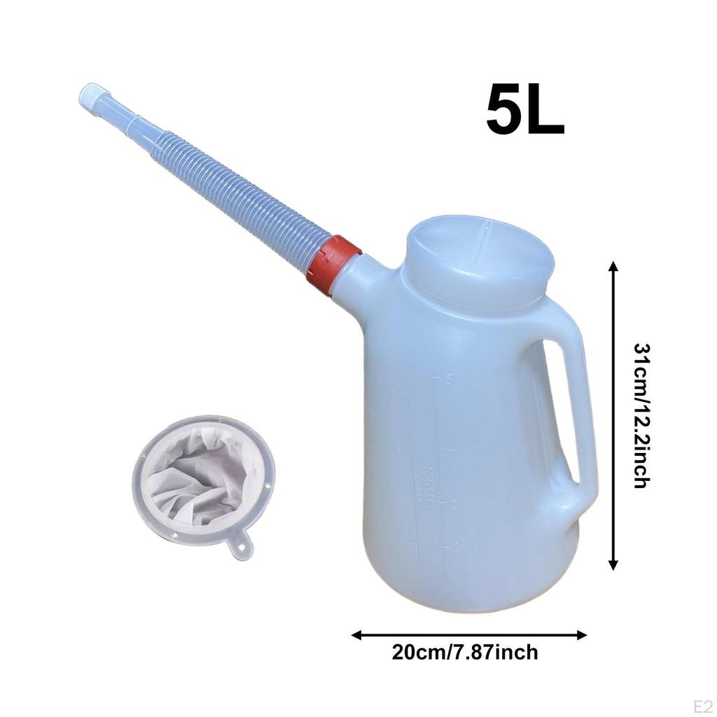Ölkrug mit langem Ausguss Motor Spender Praktischer Messbecher Messbehälter für
