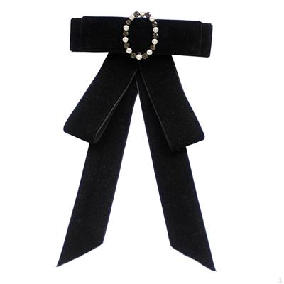 Womens Bow Tie Brooch Pin Neck for Evening Party Wedding Shirt Ornament