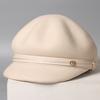 New Autumn and Winter Hats Women's Often Versatile Wool Octagonal Hats Women's Berets Versatile Peaked Caps