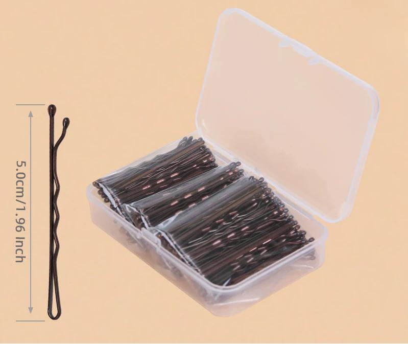 

150 шт. 5 см Волнистые сплав Золото Черный Заколки для волос Простая заколка для волос Свадебная прическа для невесты Женщин Девушек Инструмент