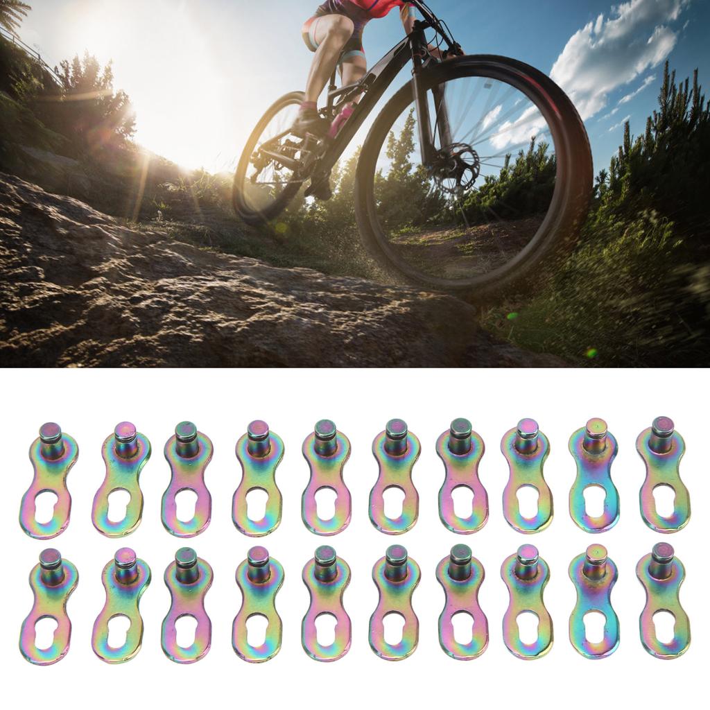 10 Pairs Bike Missing Link Speed Chain Link Road Bike Chain Link Connectors with 9 Speed Colored