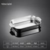 HUIHUADU Stainless Steel Rectangular Roasting & Serving Tray