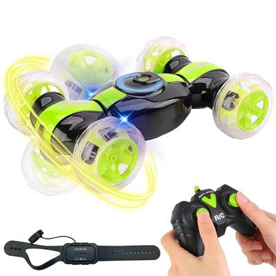 OBEST Carro de controle remoto para acrobacias de controle remoto 360 graus Controle remoto dinâmico brilhante funciona para 40 brinquedos de controle remoto Novo presente para crianças, 2,4G