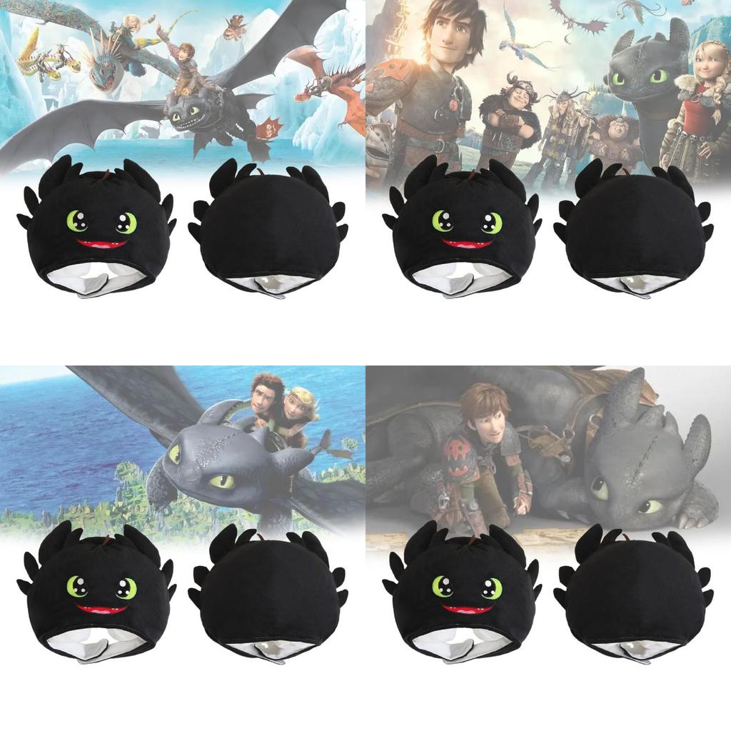 How To Train Your Dragon Monster Headgear Photo Prop With Short Plush For Cosplay And Events