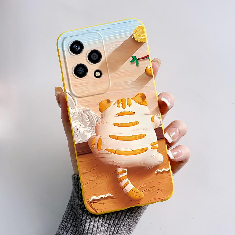 For Honor 200 Lite Case Stylish Painted Silicone TPU Phone Back Cover for Honor 200 Lite 5G Soft Case Honor200Lite 200Lite Funda
