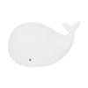 USB Night Light 1.3W Whale Shape 7-Colors Silicone Bedside Lamp for Home Bedroom White