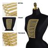 Large Size Clothing Applique Gold Cord Clothing Applique Patches  Neckline Embellishment